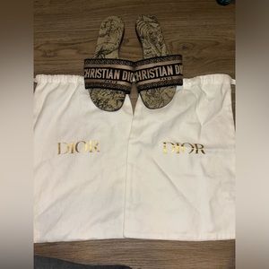 Dior Dway slides WITH DUSTBAGS, great condition
